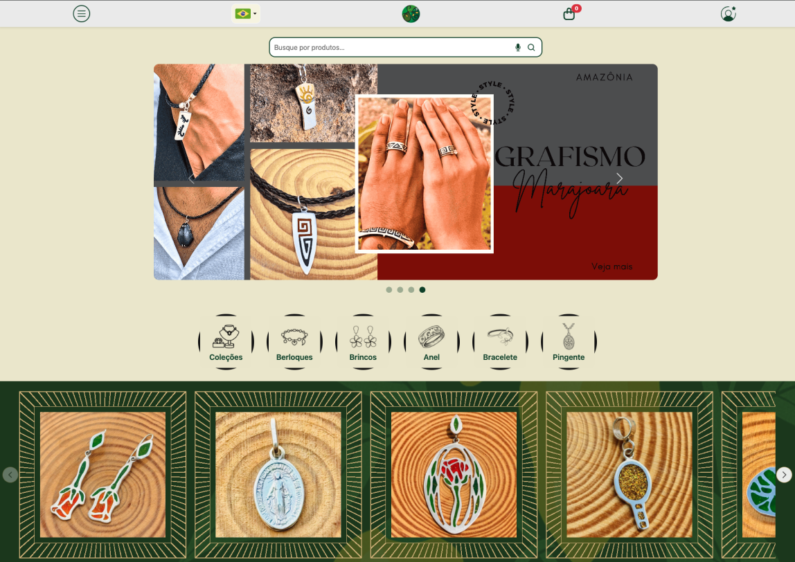 Interface do projeto HB Design